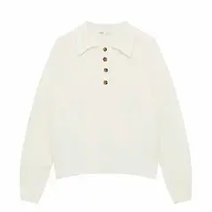 Minimal Button Knit Top