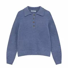 Soft Knit Polo Sweater